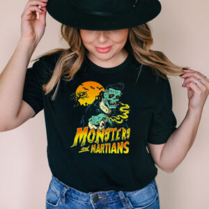 Horror Psychobilly Punk Monsters And Martians T shirt