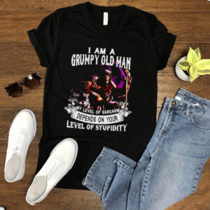 I Am A Grumpy Old Man My Level Of Sarcasm Depends On Your Level Of Stupidity T hoodie, sweater, longsleeve, shirt v-neck, t-shirt