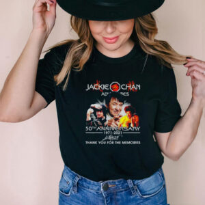 Jackie Chan 50th Anniversary 1971 2021 thank you for the memories shirt