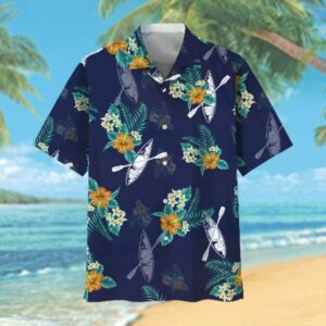 Kayaking blue Hawaiian Tropical Hawaiian Shirt