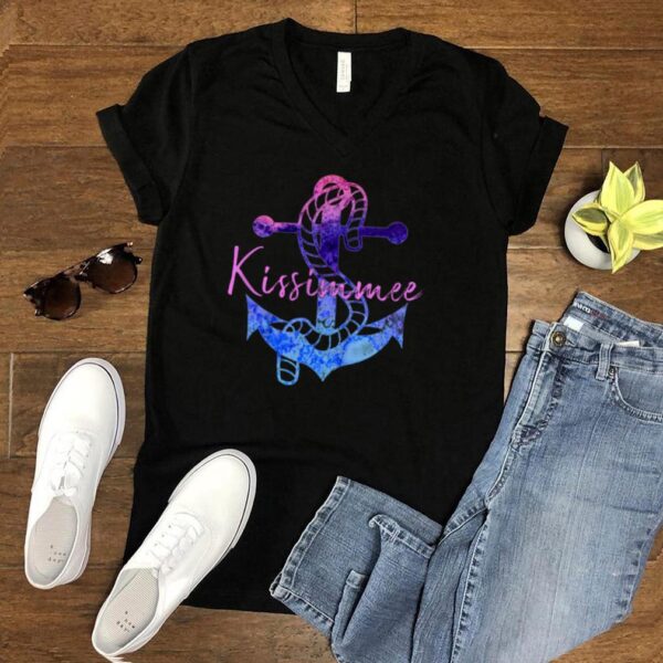 Kissimmee Florida Retro Anchor Beach Nautical Vacation shirt