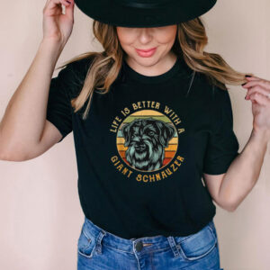 Life is better with a giant schnauzer vintage T shirt