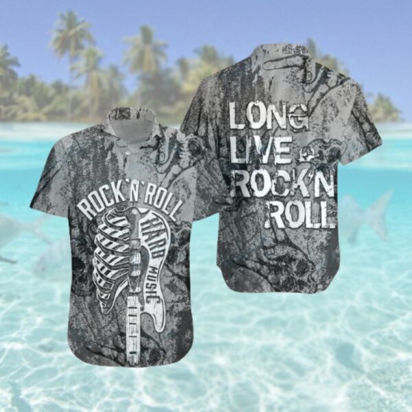 Long Live Rock and Roll Guitar Hawaiian Hawaiian Shirt