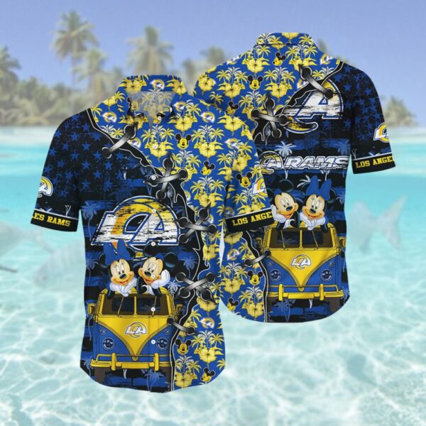 Los Angeles Rams NFL Hawaii Shirt Style Hot Trending 3D Hawaiian Shirt