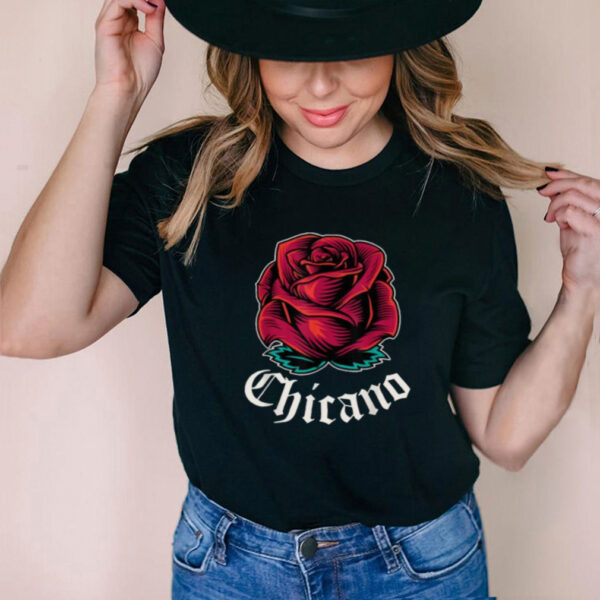 Mexican Pride Apparel Rose Latino Culture Power Chicano T Shirt