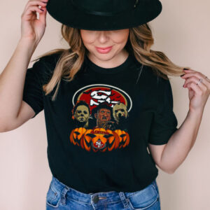 Michael Myers Freddy Krueger Jason Voorhees San Francisco 49ers Halloween shirt