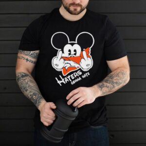 Mickey haters gonna denver american football team shirt
