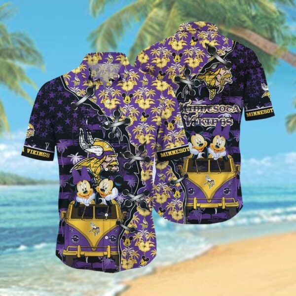 Minnesota Vikings NFL Hawaii Shirt Style Hot Trending 3D Hawaiian Shirt