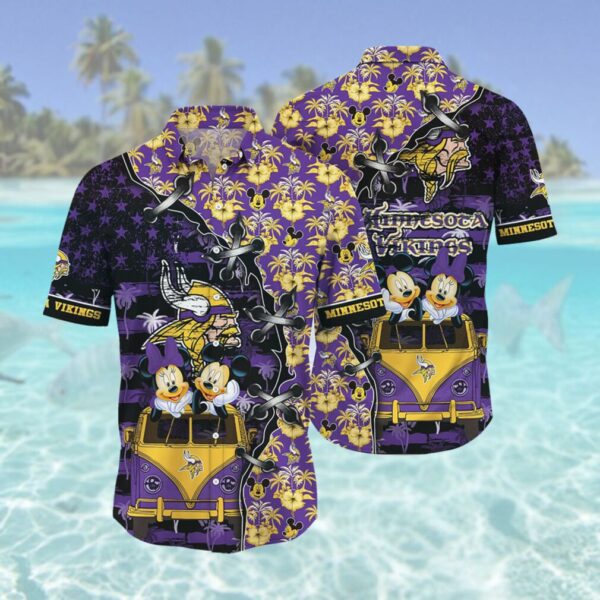 Minnesota Vikings NFL Hawaii Shirt Style Hot Trending 3D Hawaiian Shirt