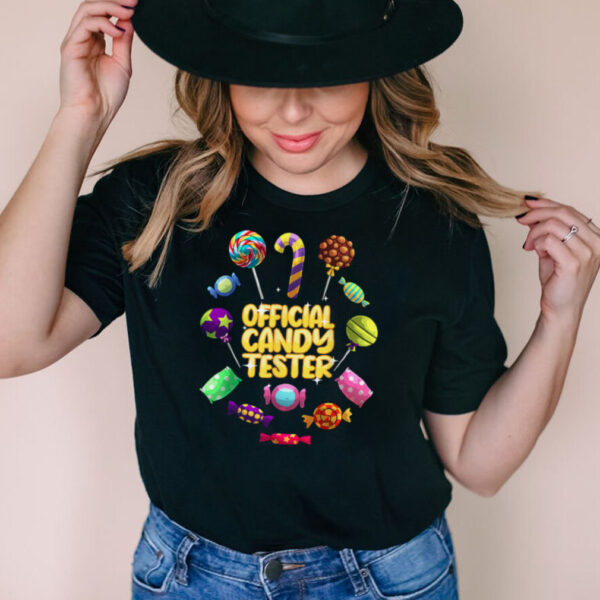 Official Candy Tester Lollipop Halloween Sweets shirt