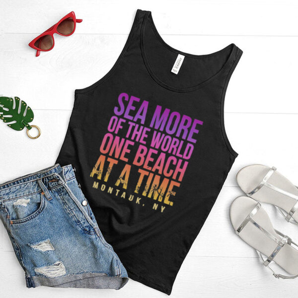 One Beach at a Time Montauk Summer New York Tropical shirt