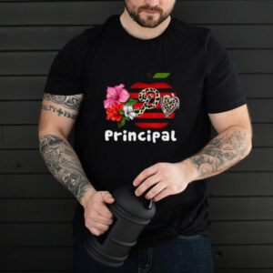 P Is For Principal Teacher Apple Floral T shirt