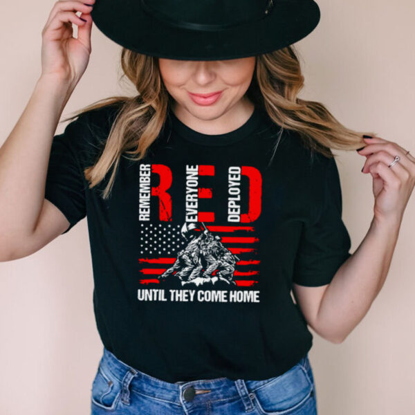 Red Friday Remember Everyone Deployed Best Us Flag Military T hoodie, tank top, sweater and long sleeve
