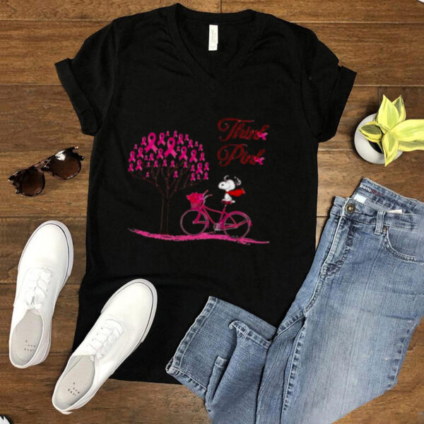 Snoopy think pink hoodie, sweater, longsleeve, shirt v-neck, t-shirt (1)