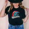 Stay in the Love Vibration L.O.V.E. Rainbow T Shirt