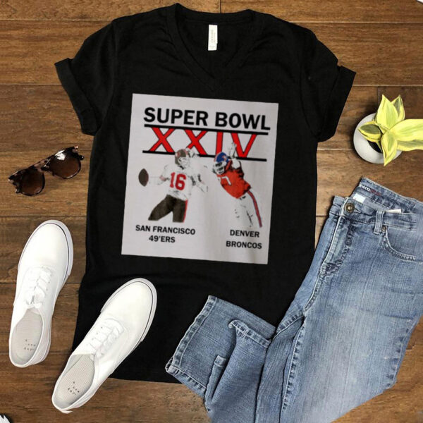 Super Bowl XXIV San Francisco 49ers Denver Broncos hoodie, sweater, longsleeve, shirt v-neck, t-shirt