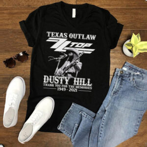 Texas Outlaw ZZ Top Signature Dusty Hill Thank You For The Memories 1949 2021 T hoodie, sweater, longsleeve, shirt v-neck, t-shirt