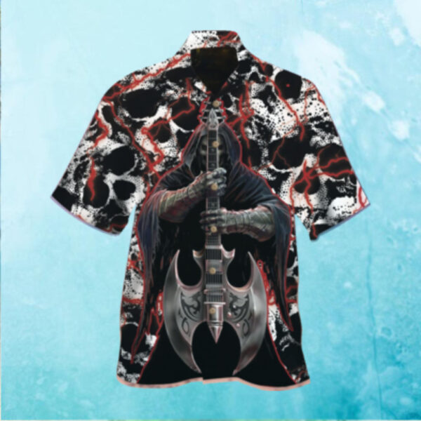 The Death With The Wood Guitar Hawaiian Shirt