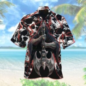 The Death With The Wood Guitar Hawaiian Shirt