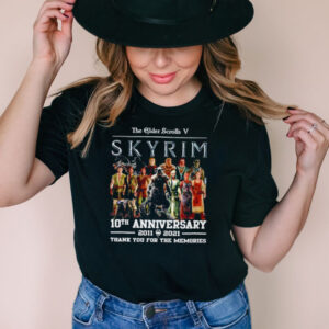 The Elder Scrolls V Skyrim 10th anniversary 2011 2021 shirt