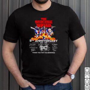 The Suicide Squad 5th Anniversary 2016 2021 thank you for the memories shirt