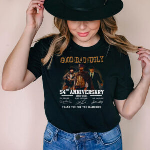 The good the bad and the ugly 54th anniversary 1966 2021 thank you for the memories hoodie, sweater, longsleeve, shirt v-neck, t-shirt