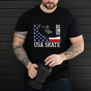 USA Skate Skateboarding Tokyo American Flag 2021 Sports T shirt