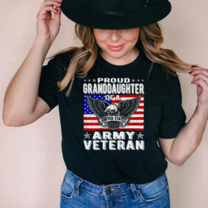 United States Proud Granddaughter Of Army Veteran Patriotic Military T shirt
