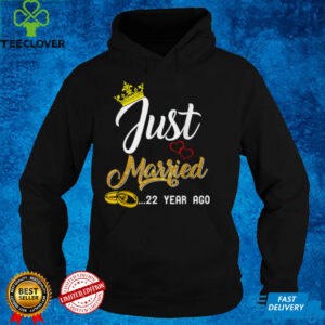 22th Wedding Anniversary Just Married 22 Years Ago T Shirt 3 22th Wedding Anniversary Just Married 22 Years Ago T Shirt