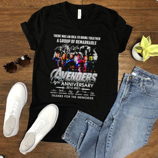 Avengers 9th Anniversary there was an idea to bring together hoodie, sweater, longsleeve, shirt v-neck, t-shirt
