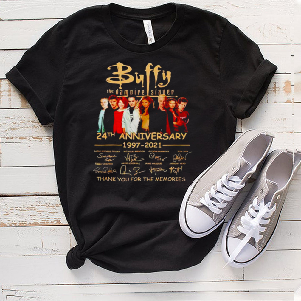 Buffy the Vampire Slayer 24th Anniversary 1997 2021 thank you for the memories shirt