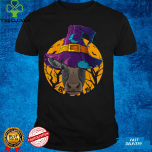 Cow Witch Funny Halloween Costume Farmer Creepy Moon T Shirt 2 Cow Witch Funny Halloween Costume Farmer Creepy Moon T Shirt