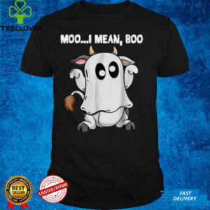 Ghost Cow Moo I Mean Boo Halloween, Cow Lover T Shirt