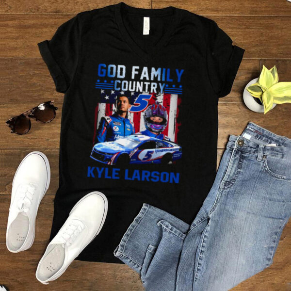 God Family Country 5 Kyle Larson American flag shirt