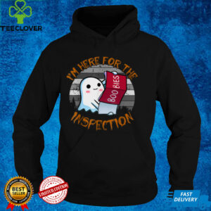 Halloween Ghost I'm Here For The Boobies Inspection Sarcasm T Shirt