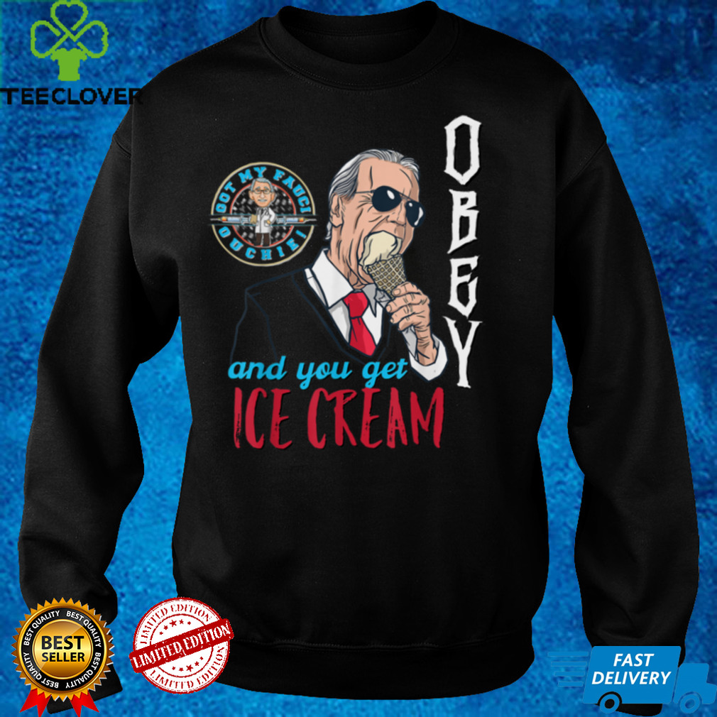 Joe Biden Fauci Ice Cream Funny Sarcastic Vintage Retro Pun T Shirt