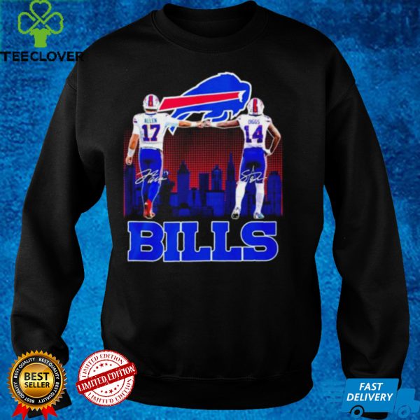 Josh Allen and Stefon Diggs Buffalo Bills signatures hoodie, sweater, longsleeve, shirt v-neck, t-shirt