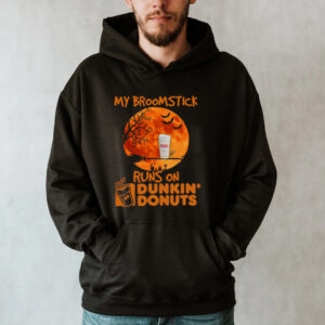 My Broomstick Runs On Dunkin Donuts Halloween T shirt