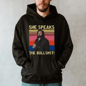 She Speaks The Bullshit Vintage Retro T shirt