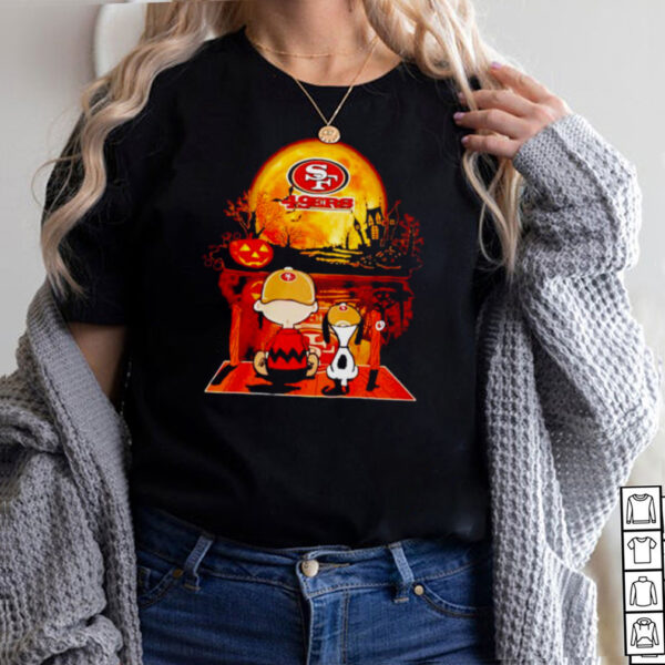 Snoopy and Charlie Brown San Francisco 49ers happy Halloween hoodie, sweater, longsleeve, shirt v-neck, t-shirt