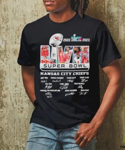 2022 2023 Super Bowl LVII Kansas City Chiefs Players signatures shirt 1 2022 2023 Super Bowl LVII Kansas City Chiefs Players signatures shirt