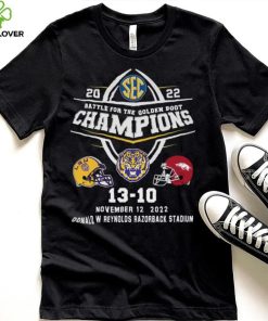 2022 Battle For The Golden Boot Champions LSU Tigers 13 20 Arkansas Razorbacks Shirt