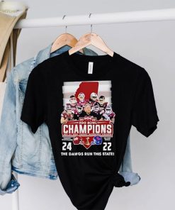 2022 Egg Bowl Champions Mississippi State Bulldogs 24 22 Ole Miss The Dawgs Run This State T Shirt