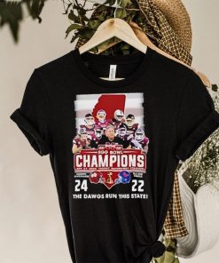 2022 Egg Bowl Champions Mississippi State Bulldogs 24 22 Ole Miss The Dawgs Run This State T Shirt