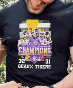 2022 First Saturday In November Champions Geaux Tigers Football Team Shirt