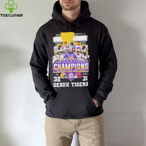 2022 First Saturday In November Champions Geaux Tigers Football Team Shirt