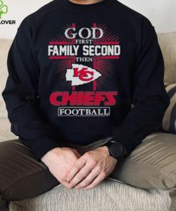 2022 God First Family Second Then Kansas City Chiefs Football Shirt