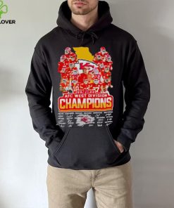 2022 Kansas City Chiefs AFC west division Champions signatures hoodie, sweater, longsleeve, shirt v-neck, t-shirt