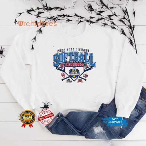 2022 NCAA Division I Softball the road the WCWS regional Oklahoma hoodie, sweater, longsleeve, shirt v-neck, t-shirt