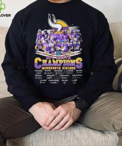 2022 NFC North Division Champions Minnesota Vikings Signatures Shirt